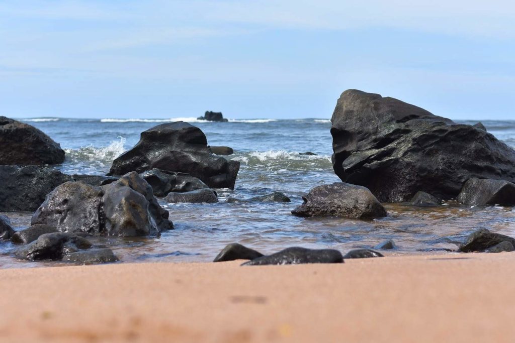 Vista de la playa los Cóbanos, Sonsonate
