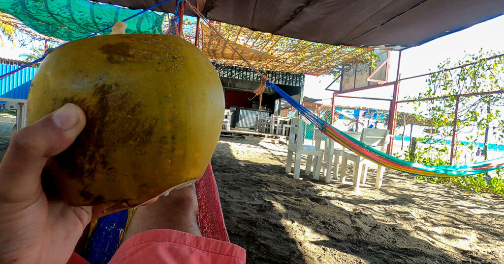 Un relax con el respectivo coco