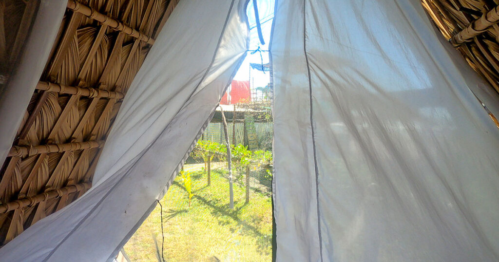 Vista del interior del Glamping